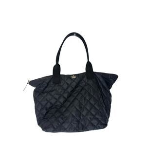 Kate Spade Black‎ Quilted Work Bag Office Casual Business Nylon Tote Bag